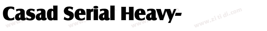 Casad Serial Heavy字体转换
